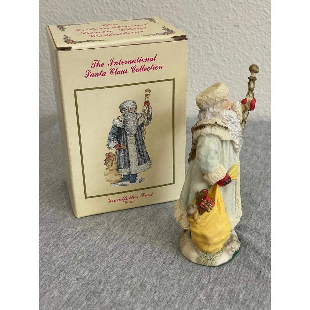 International Santa Claus Collection Grandfather Frost Russia SC12 Blue Figurine
